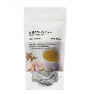 无印良品 白桃绿茶14ｇ（1.4gx10袋 ）白桃グリーンティー