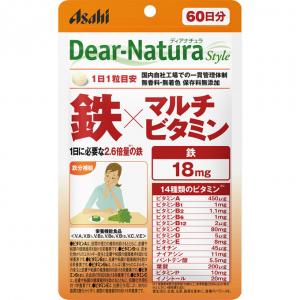 朝日Asahi Dear-Natura Style 铁×多种维生素 60日分