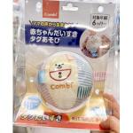 日本COMBI康贝 婴幼儿手抓球 可啃玩具 宝宝响纸步球摇铃 6个月以上可用