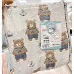日本西松屋SMART ANGEL 海盗熊纯棉儿童超柔软被子垫子