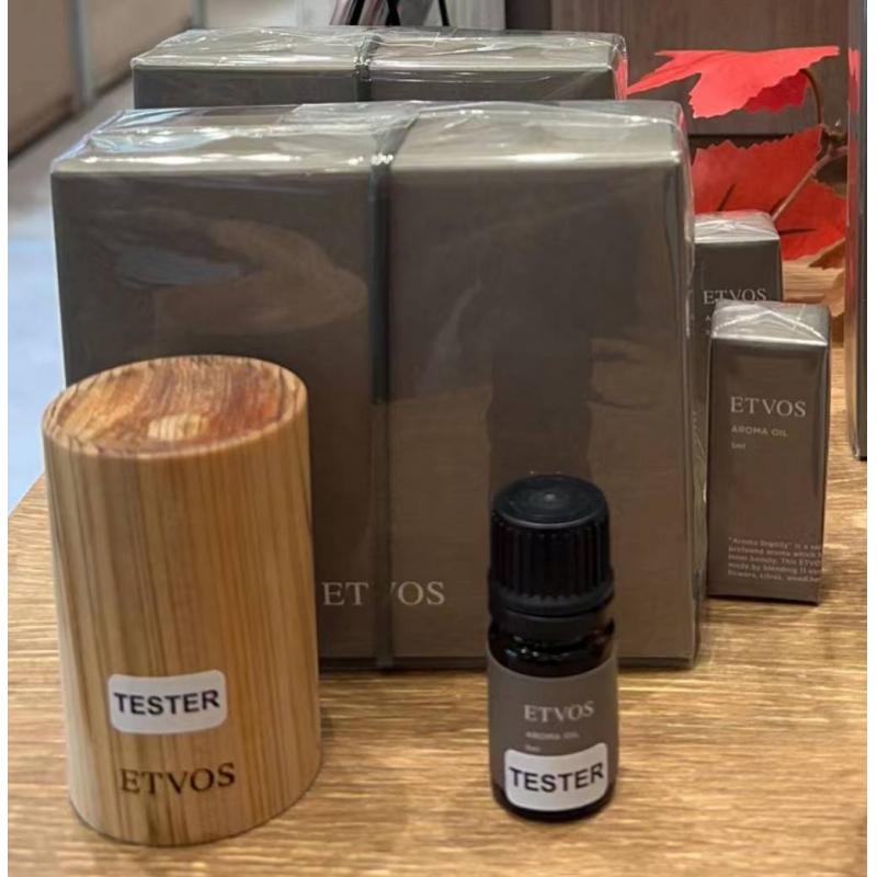 ETVOS 限定发售 香薰套装 桧木盒1个香薰精油5ml