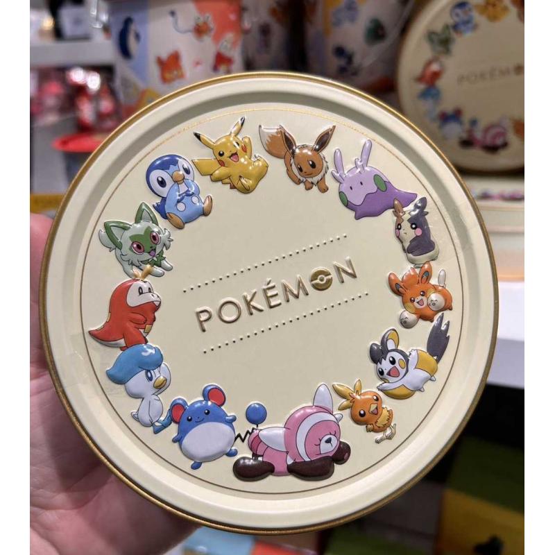 日本松风屋 PLAZA限定 pokemon宝可梦联名 圆盒巧克力糖果 9枚入（缺货退款）