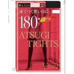 日本制 厚木ATSUGI TIGHTS 黑色高弹 超级暖贴身 防静电发热连裤袜 保暖袜180厚 L-LL码（2双入）
