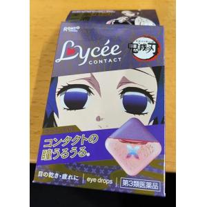 乐敦 Z! 鬼灭之刃限定 蝴蝶忍 Lycee小粉花隐形眼镜用眼药水 清凉度1 12ml