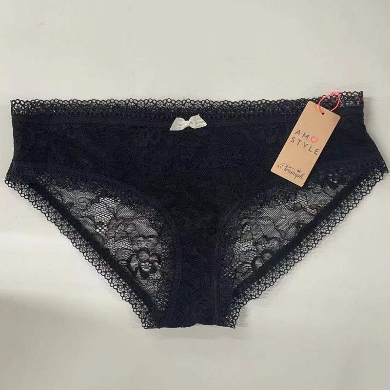 特价品牌内裤：黛安芬Triumph黑色蕾丝透气塑形小款内裤