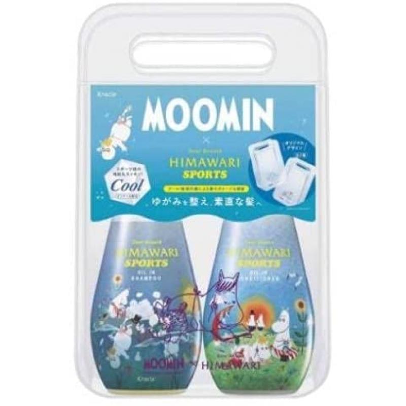 日本制 kracie肌美精MOOMIN姆明限定款 修护系列洗发水护发素套装（500ml+500g）