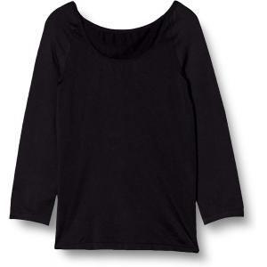 特价：日本制 厚木ATSUGI TIGHTS 黑色保暖超高弹 贴身舒适保暖内衣8分袖　140厚