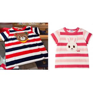 MIKIHOUSE 2023专柜系列 日本产 儿童婴儿短袖T恤 97%纯棉 10-5226-578 两色可选（断货退款）