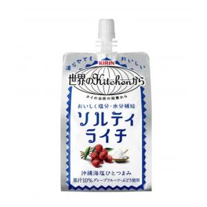 Kirin 冲绳海盐使用 补水补盐 荔枝味饮料300g 冷冻后也非常好吃