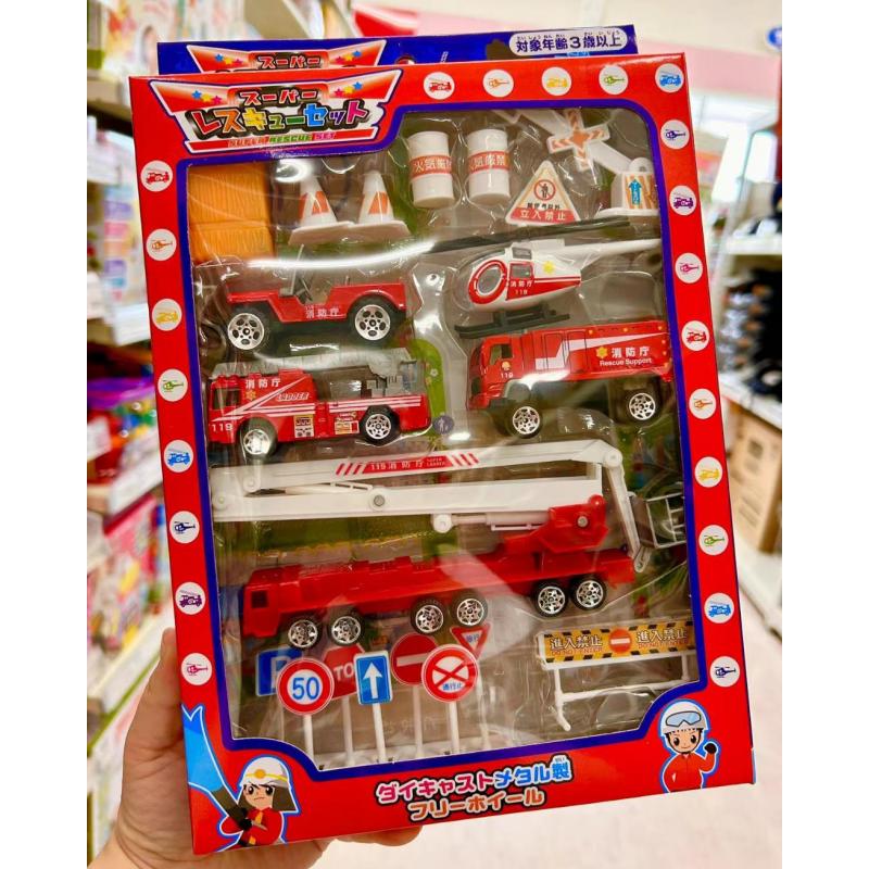 日本儿童玩具 消防车套装 适合三岁以上儿童
