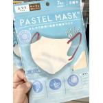 日本PASTEL MASK 冷感冰感凉感3D立体不织布口罩 白色口罩红色绳子 7枚入