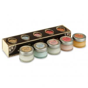 奥莱代购特价：SABON 限定25周年纪念套装 磨砂膏旅行装 60g×5个（日期还有1年左右）