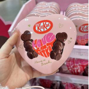雀巢NESTLE 情人节限定 KitKat奇巧小熊巧克力 心型铁盒装 7个入（任意路线可发）（缺货退款）