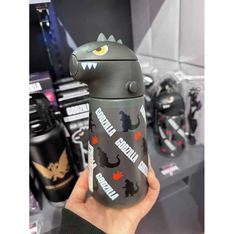 哥斯拉黑色保温杯 370ml