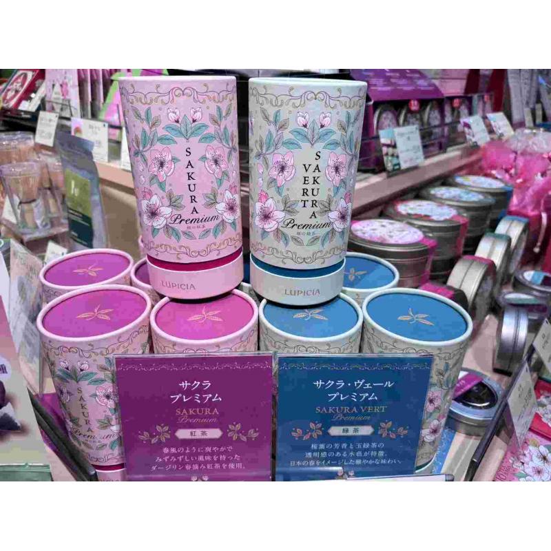 代购茶类：lupicia绿碧茶园 期间限定 2025年樱花季 樱花红茶樱花绿茶高级版特别包装 两种可选