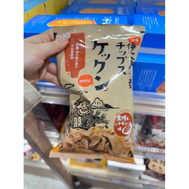 冲绳伊江岛小麦mini薯片 黑糖桂皮味 60g（任意路线可发）