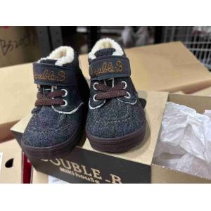 代购：MIKIHOUSE 日本制 DB系列 婴儿儿童加棉学步鞋童鞋棉靴 牛仔灰色 仅13cm