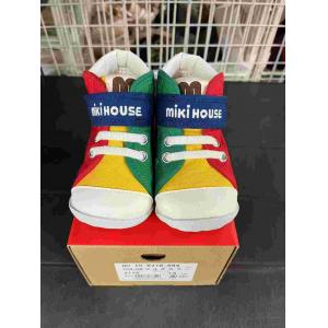 代购：MIKIHOUSE 日本制 一段学步鞋 拼色 多尺码可选（10-9318-684）