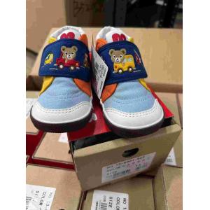 代购：MIKIHOUSE 日本制 熊头汽车拼色学步鞋儿童鞋 仅13cm（13-9301-823）