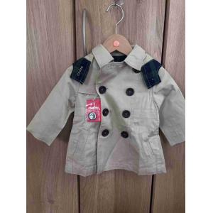 特价：MIKIHOUSE 儿童幼童连帽收腰风衣 卡其色 仅80cm
