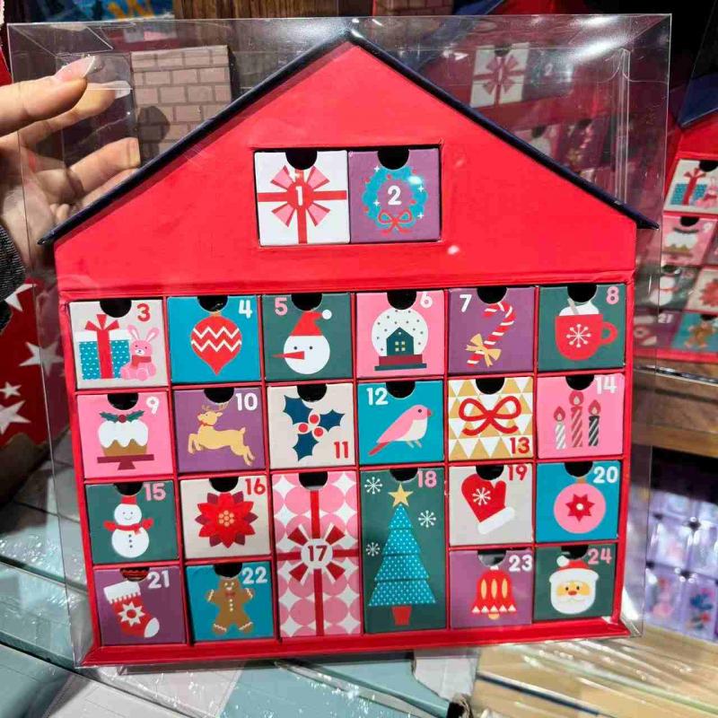 圣诞房子倒计时日历巧克力糖果 24个入（缺货退款）（任意路线可发）