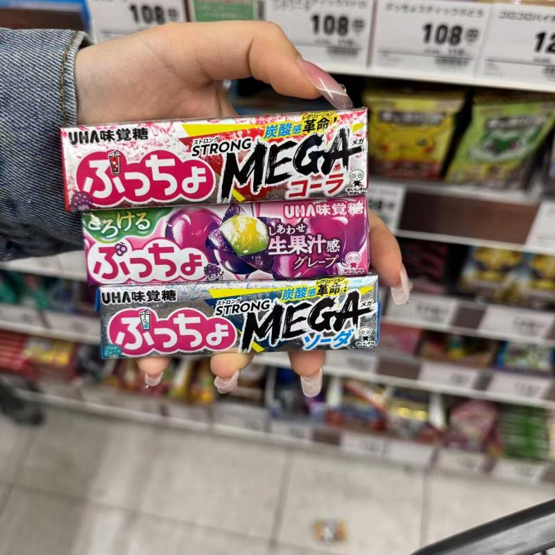 悠哈UHA味觉糖 条状夹心糖多种口味可选10粒入（只能发邮政路线）