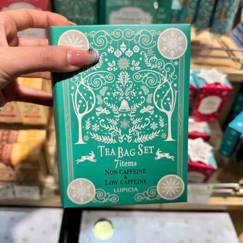 代购茶类：lupicia绿碧茶园 2025年圣诞限定 七种口味茶书包礼盒 无咖啡因口味 绿色盒子包装（缺货退款）