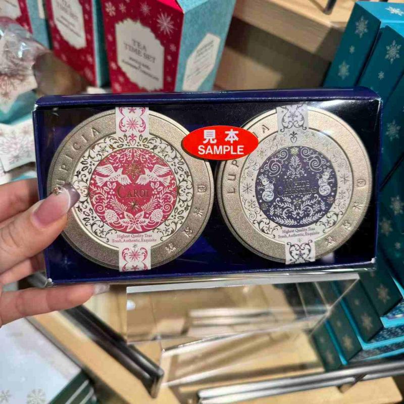 代购茶类：lupicia绿碧茶园 2025年圣诞限定 草莓香草玫瑰红茶+白巧克力坚果香红茶 迷你双罐礼盒（缺货退款）