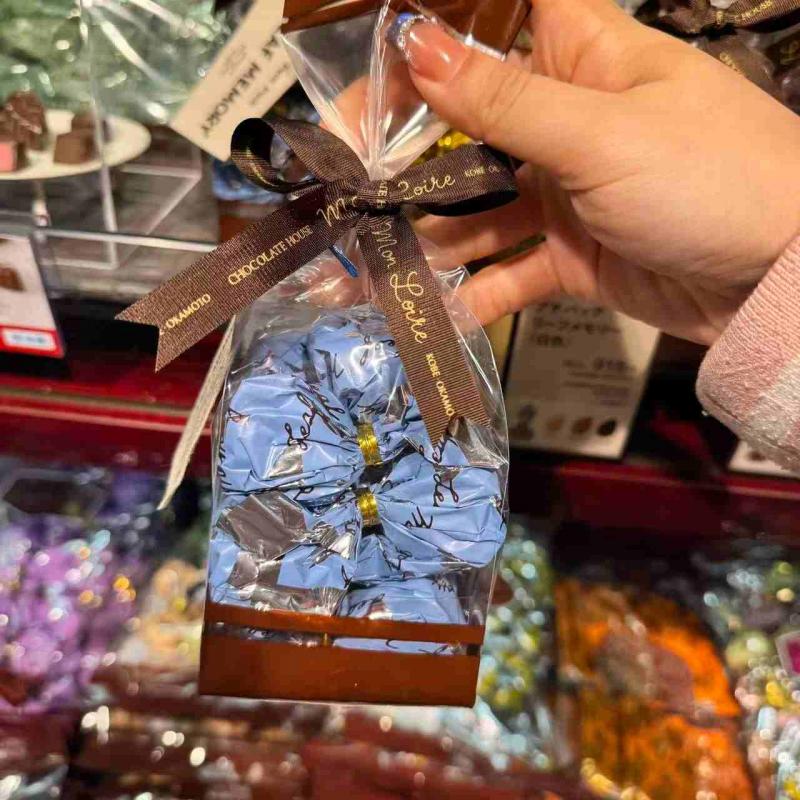 日本神户Mon Loire 小包装叶子巧克力 9颗装 蓝色（任意路线可发）