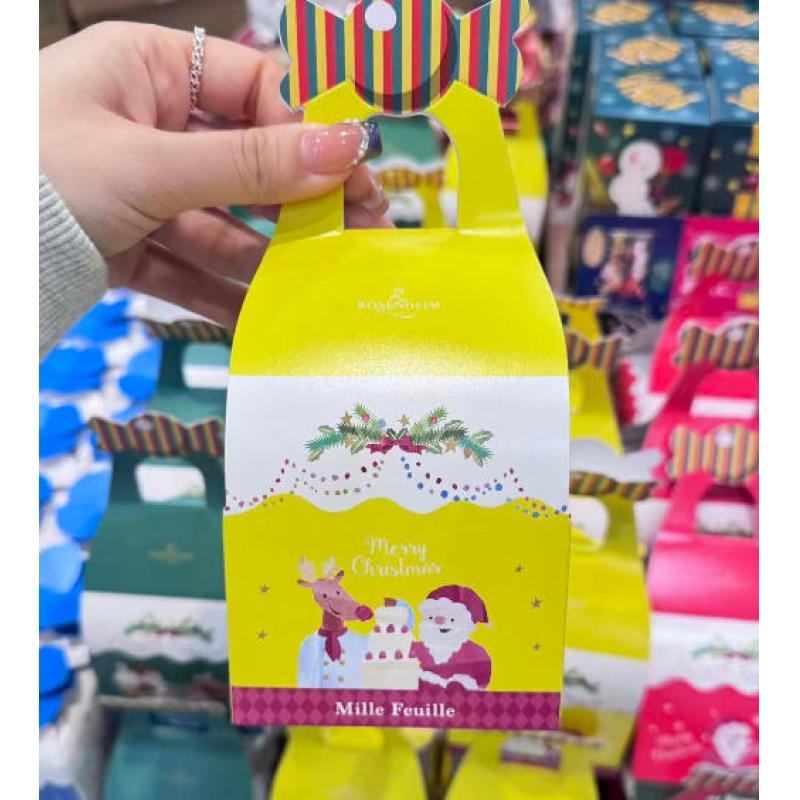 日本本土ROSENHEIM 圣诞限定 黄色盒子包装巧克力威化饼干 3种5个入（任意路线可发）