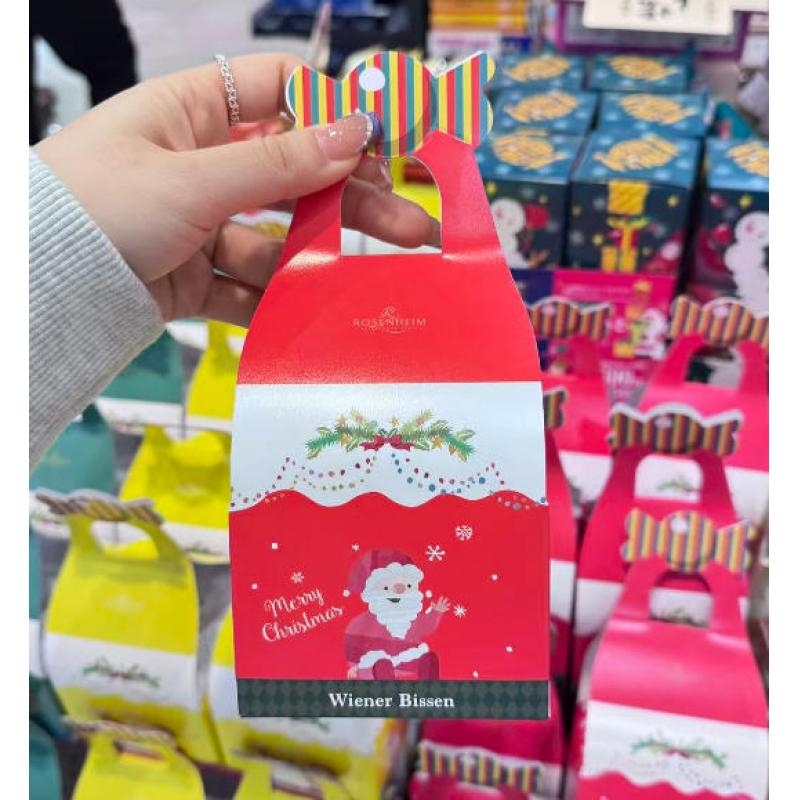 日本本土ROSENHEIM 圣诞限定 红色盒子包装巧克力薄脆饼干 3种9个入（任意路线可发）