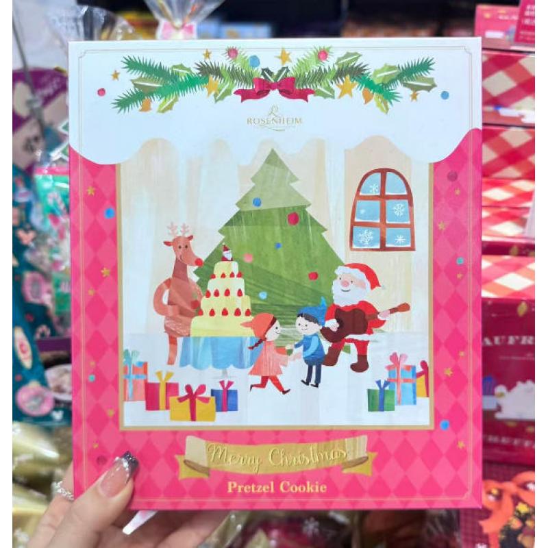 日本本土ROSENHEIM 圣诞限定 黑白巧克力碱水结饼干 16个入（任意路线可发）