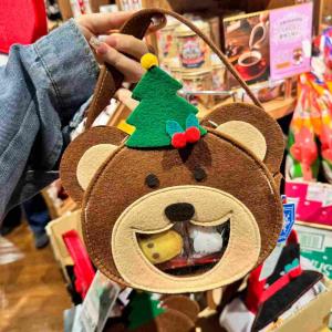 圣诞限定 圣诞小熊款毛毡包 饼干零食糖果 27g（缺货退款）（任意路线可发）