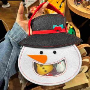 圣诞限定 圣诞雪人款毛毡包 饼干零食糖果 27g（缺货退款）（任意路线可发）