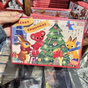 LAZ圣诞限定倒数日历巧克力盲盒小动...