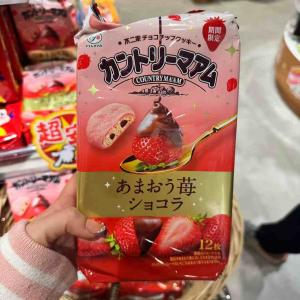 不二家FUJIYA 期间限定 甘王草莓巧克力曲奇饼干 12枚入（只能发邮政线路）
