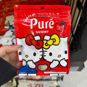 日本Pure Gummy联名三丽鸥 hellokitty凯蒂猫限定软糖 苹果味 56g（缺货退款）