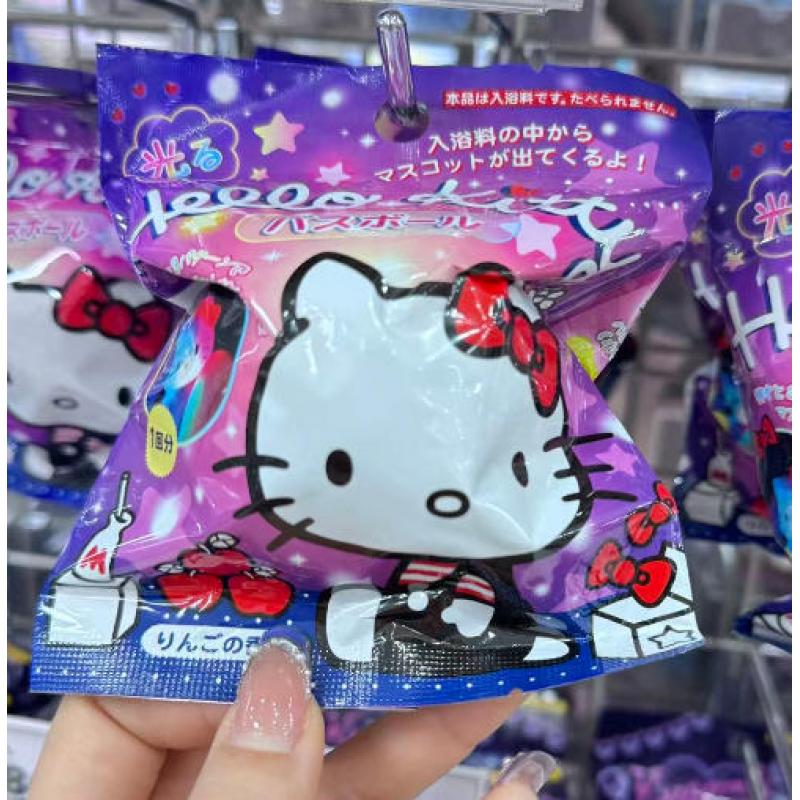 三丽鸥kitty发光系列盲盒泡澡沐浴球入浴剂 内含小玩具 80g