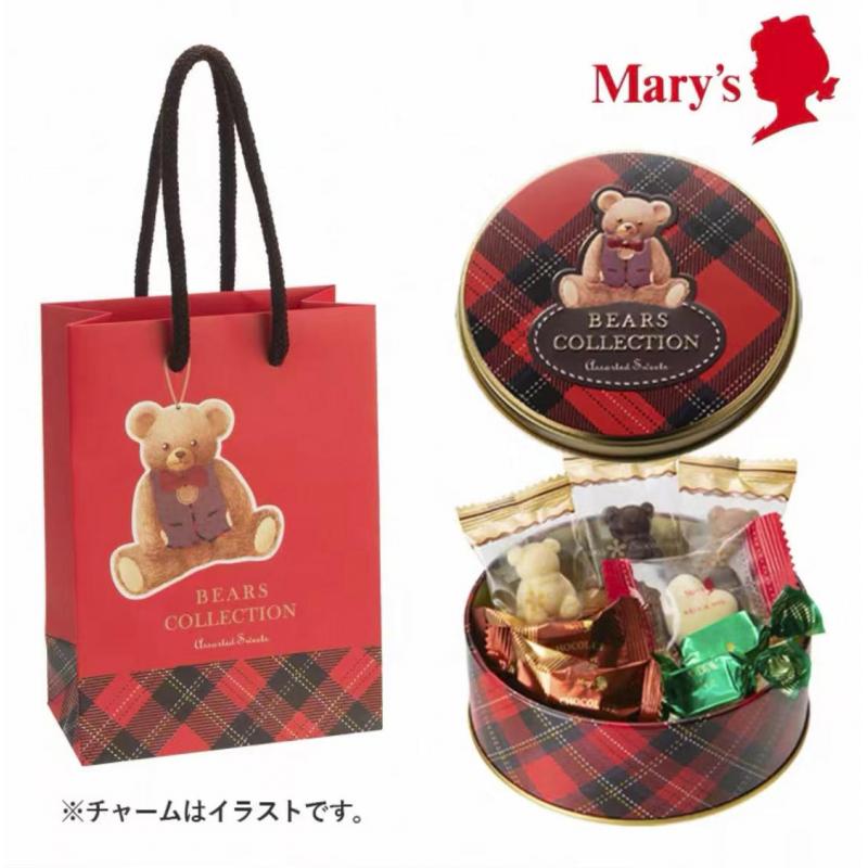 MARYS 情人节限定 英伦风小熊牛奶巧克力铁罐装 39g（缺货退款）（只能发邮政）