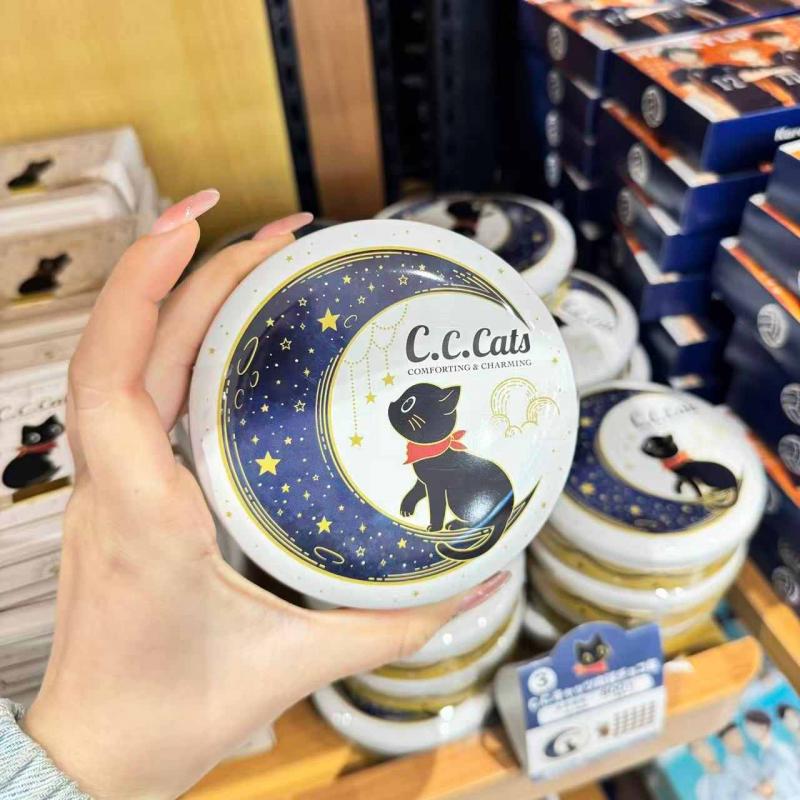 C.C.Cats 情人节限定 猫咪巧克力 圆形铁罐装巧克力 52g（缺货退款）（任意路线可发）