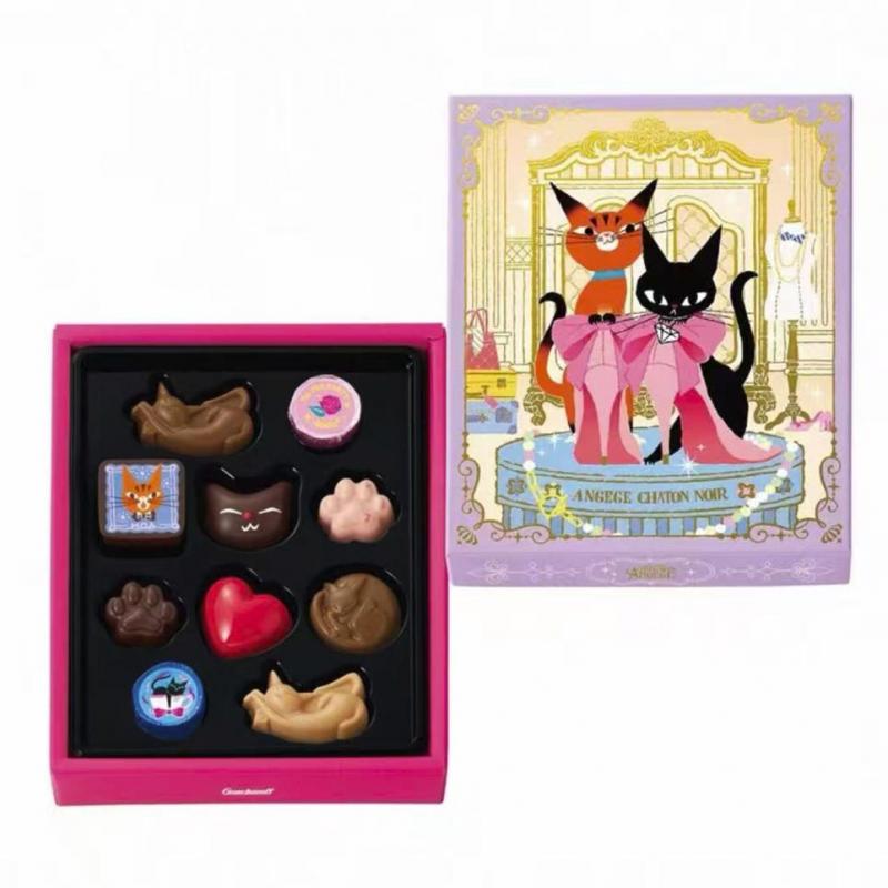 Goncharoff 情人节限定 小魔女猫咪巧克力 紫色D款 10个入（缺货退款）（可以发包税）