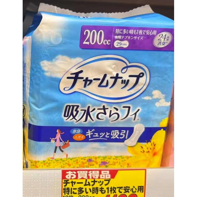 苏菲 UNICHARM尤妮佳 抗菌消臭卫生巾护垫 量特多用 200cc29cm 花香 18枚入