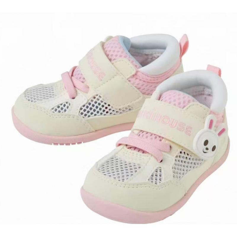 代购：MIKIHOUSE 春夏款网面运动鞋一段 粉色小兔 多尺码可选（12-9301-796）