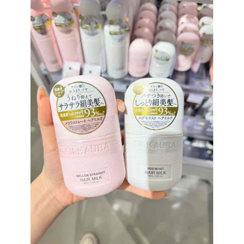 日本SILKAURA 高浓度蚕丝蛋白沙龙级护发乳 90ml 两种可选 