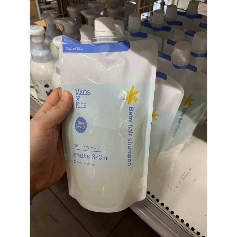 特价现货：mamakids 弱酸性低刺激洗发水 替换装 370ml(已过期)