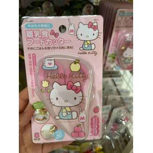 斯凯达SKATER 宝宝儿童塑料辅食剪刀 带收纳盒 kitty版