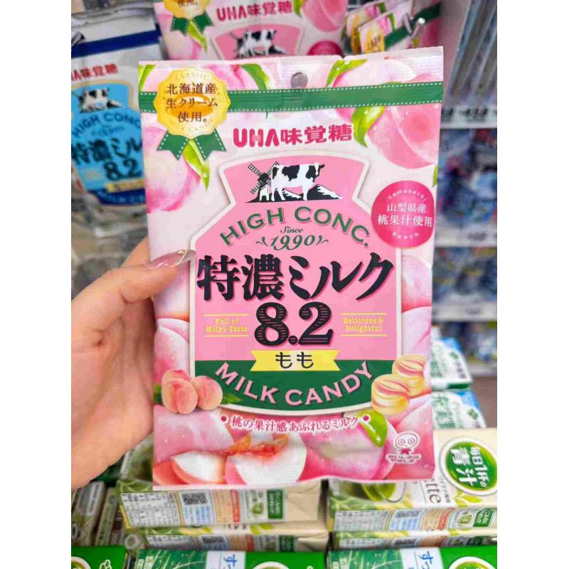 悠哈UHA味觉糖 特浓白桃牛奶糖硬糖 70g（任意路线可发）
