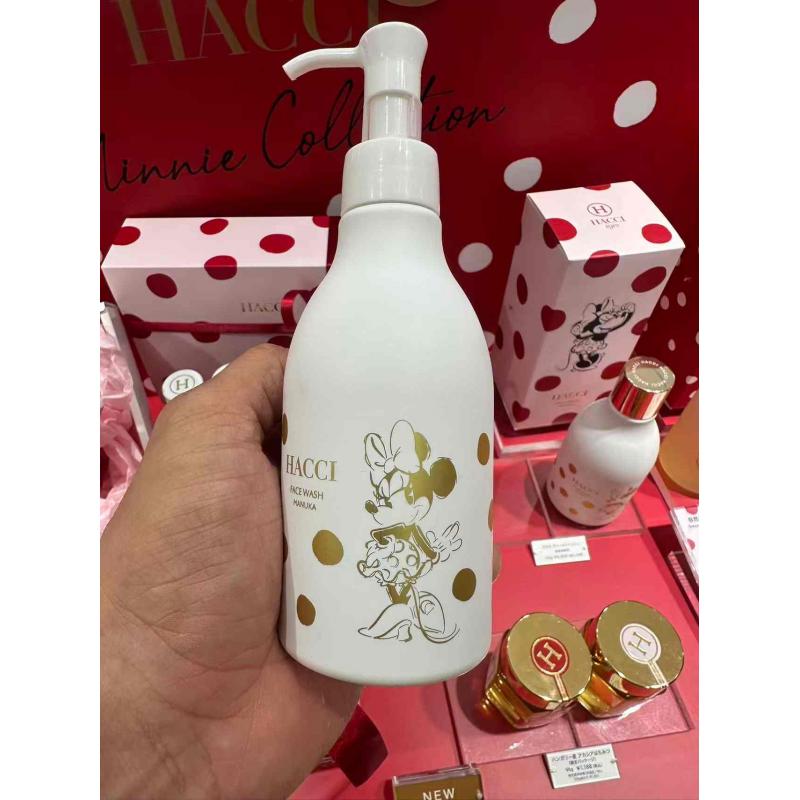 代购：hacci 数量限定 迪士尼米妮联名 柔润洁面乳 150g