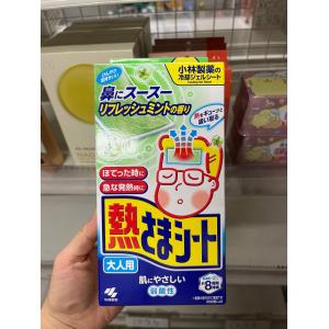 特价现货：小林制药 弱酸性 绿色成人用通鼻退热贴 12枚（日期至25年8月）