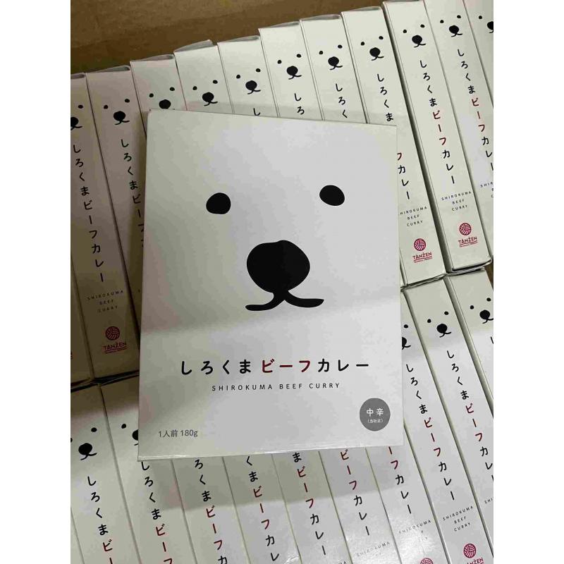 しろくまビーフカレー白熊牛肉咖喱 中辣 一人份180g（日期至26/9/4）只能发邮政线